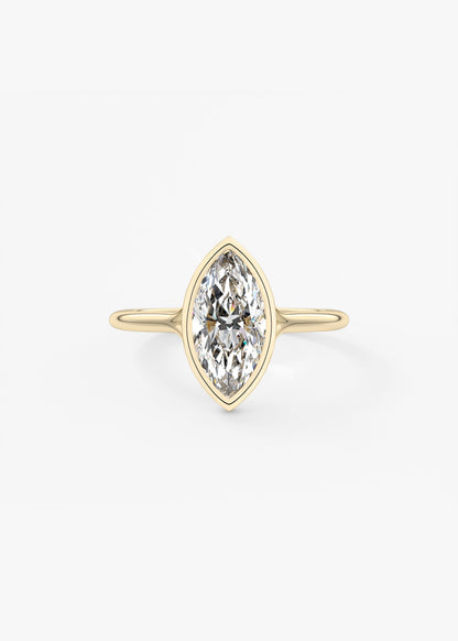 Marquise Split Shank Lab Grown Diamond Engagement Ring