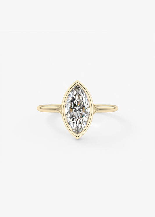 Marquise Split Shank Lab Grown Diamond Engagement Ring