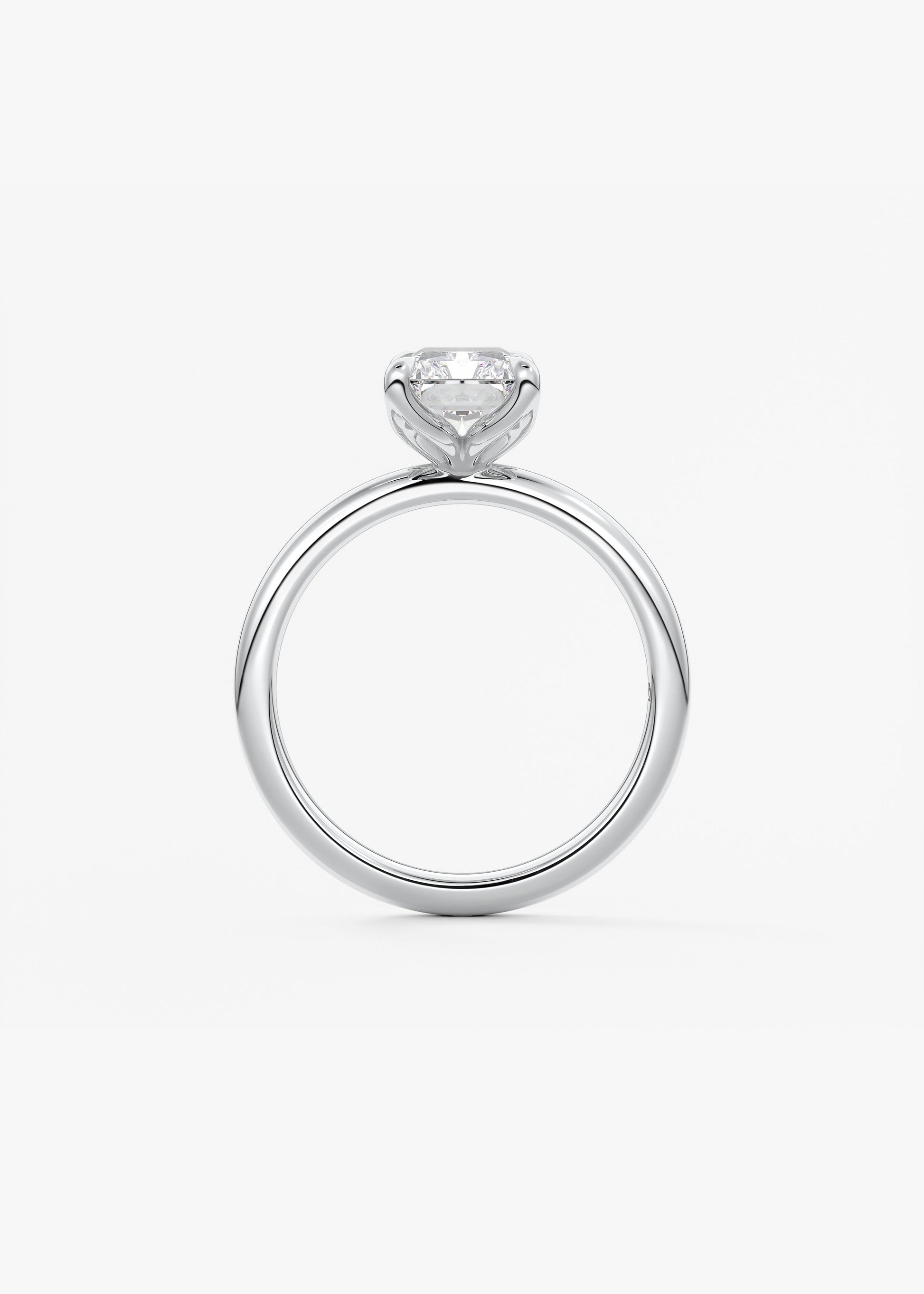 Radiant Solitaire Lab Grown Diamond Engagement Ring