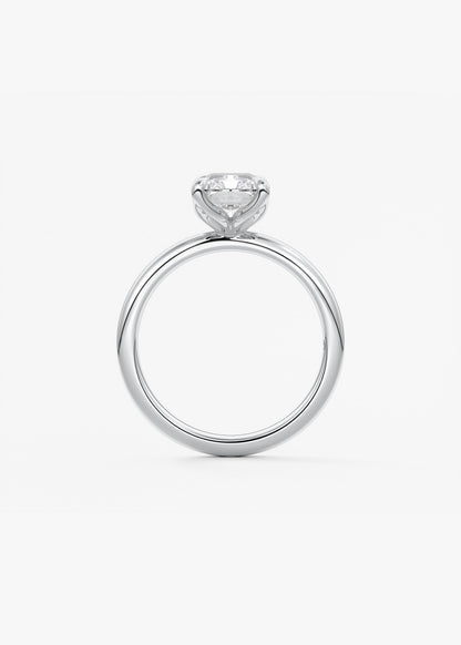 Radiant Solitaire Lab Grown Diamond Engagement Ring
