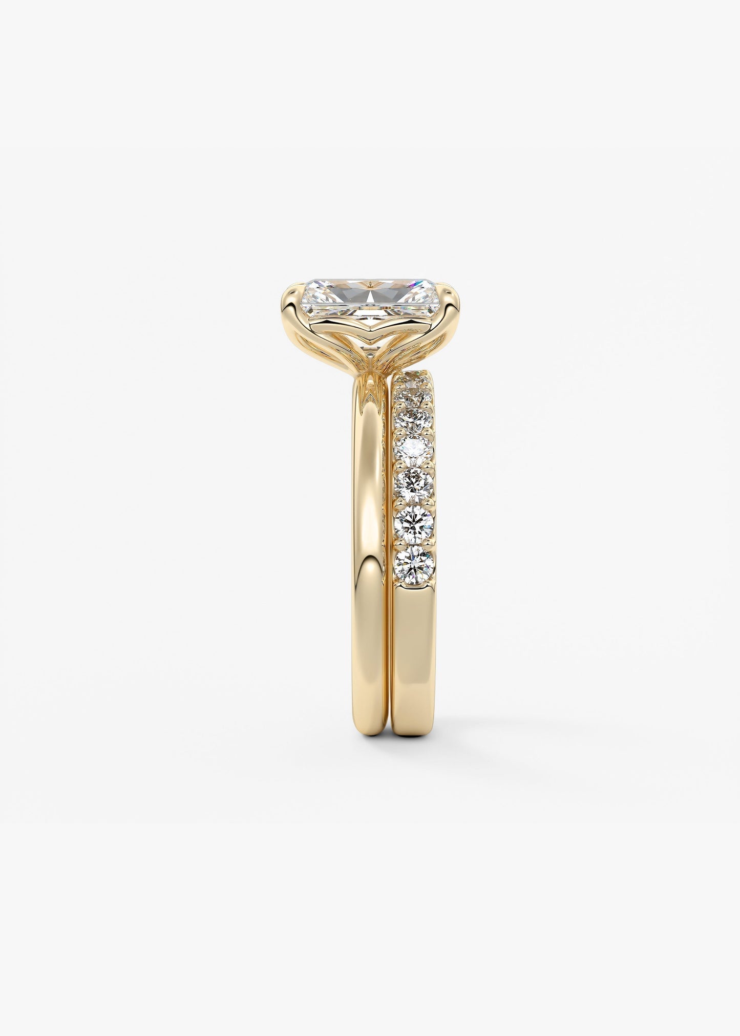 Radiant Solitaire Lab Grown Diamond Engagement Ring