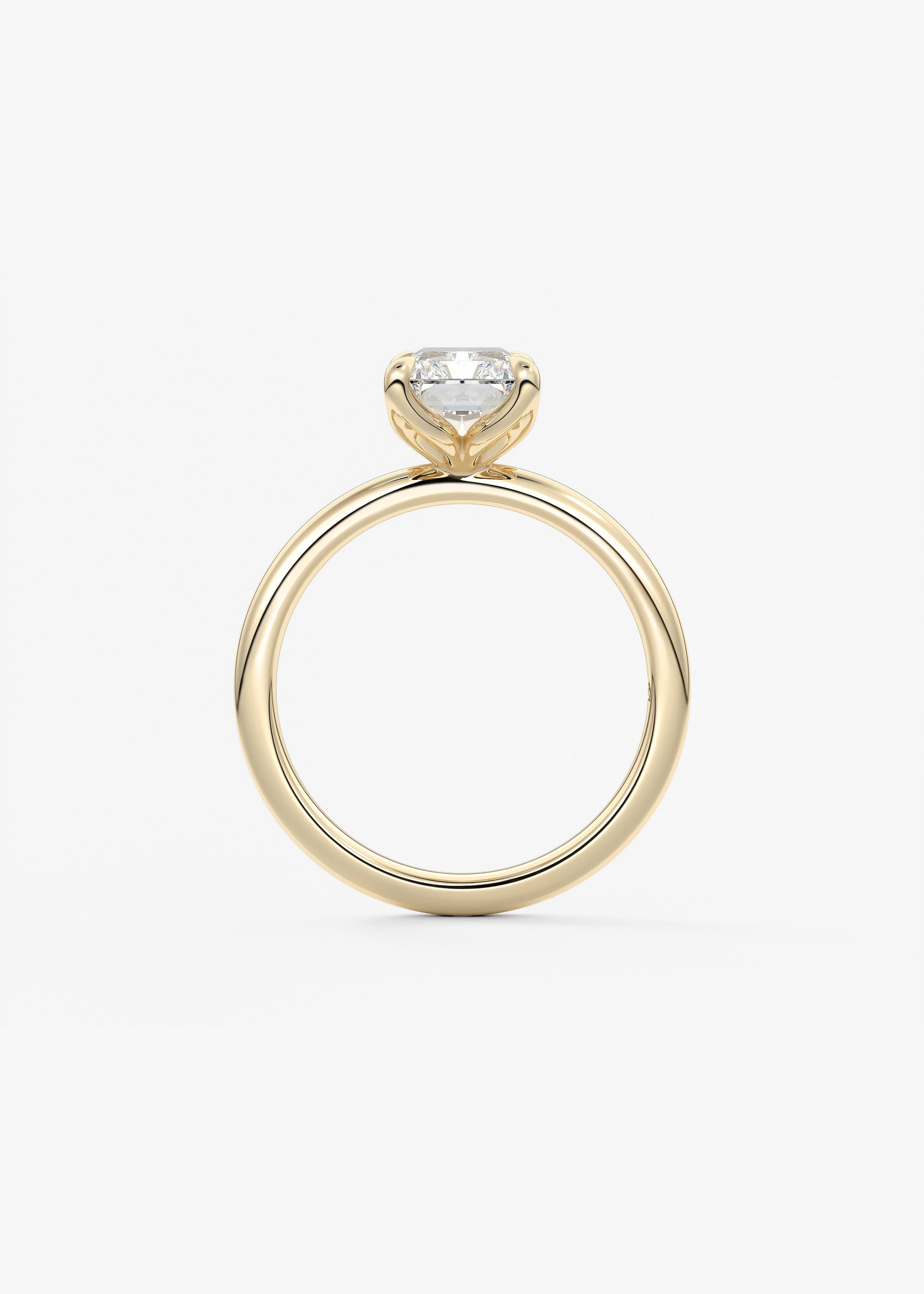 Radiant Solitaire Lab Grown Diamond Engagement Ring