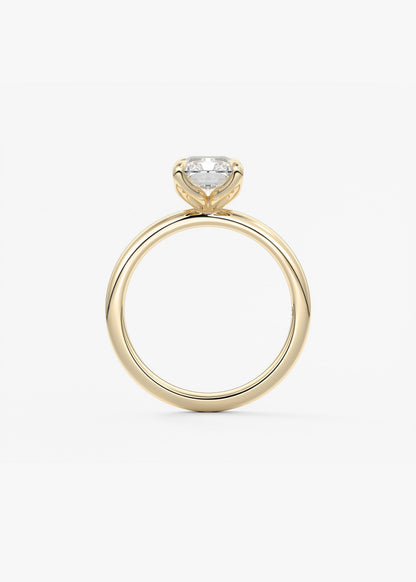 Radiant Solitaire Lab Grown Diamond Engagement Ring