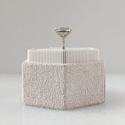 3.2 CT Emerald Solitaire CVD G/VS1 Diamond Engagement Ring 4