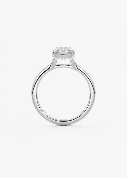 Elongated Cushion Split Shank Lab Grown Diamond Engagement Ring