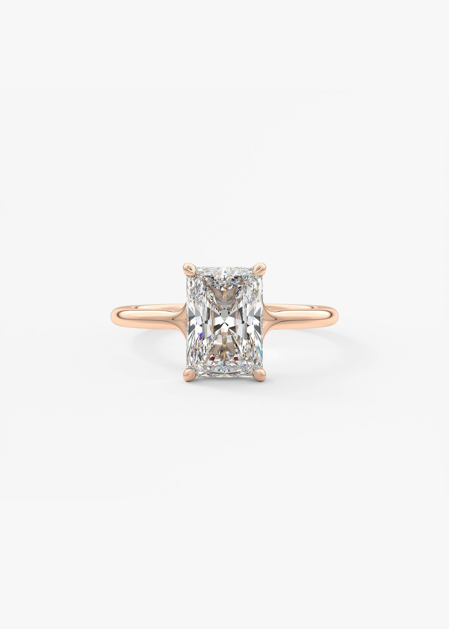 Radiant Split Shank Lab Grown Diamond Engagement Ring