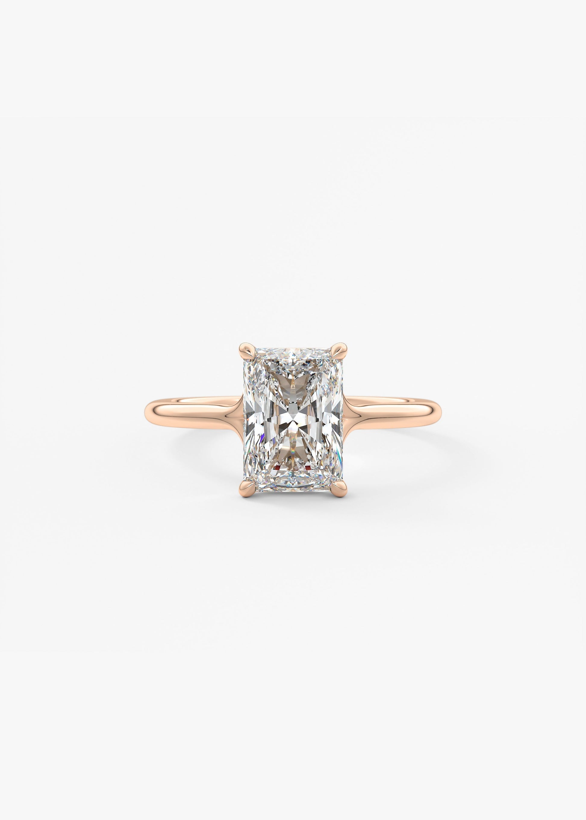 Radiant Split Shank Lab Grown Diamond Engagement Ring