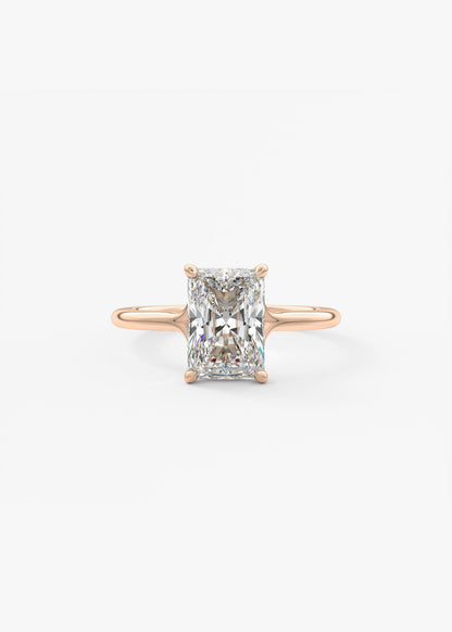 Radiant Split Shank Lab Grown Diamond Engagement Ring