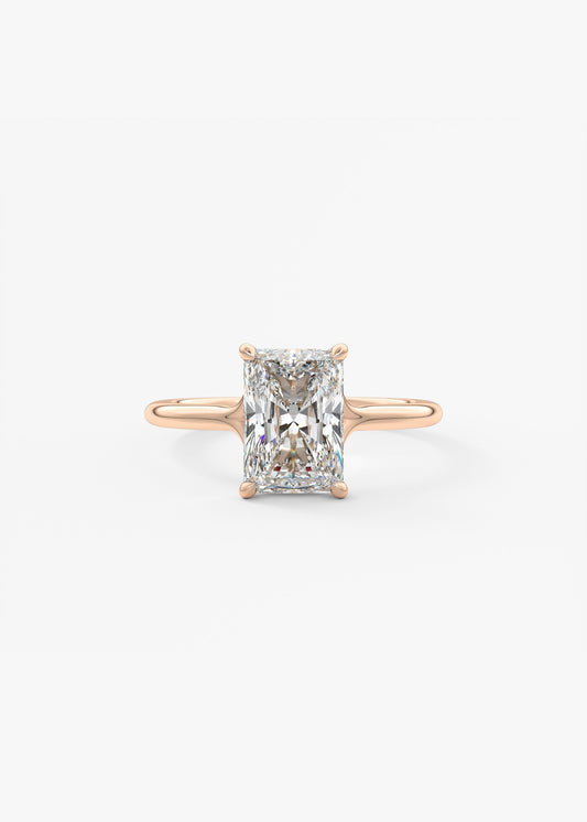 Radiant Split Shank Lab Grown Diamond Engagement Ring