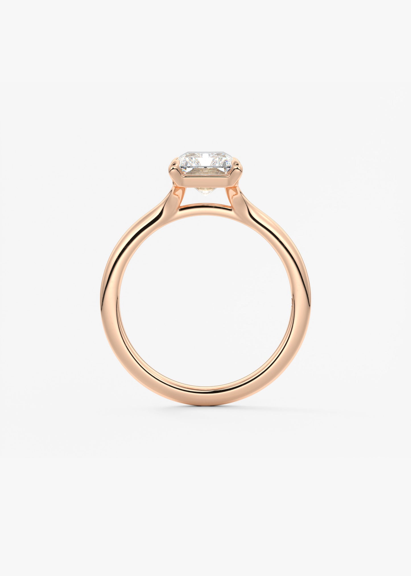 Radiant Split Shank Lab Grown Diamond Engagement Ring