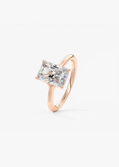 Radiant Split Shank Lab Grown Diamond Engagement Ring