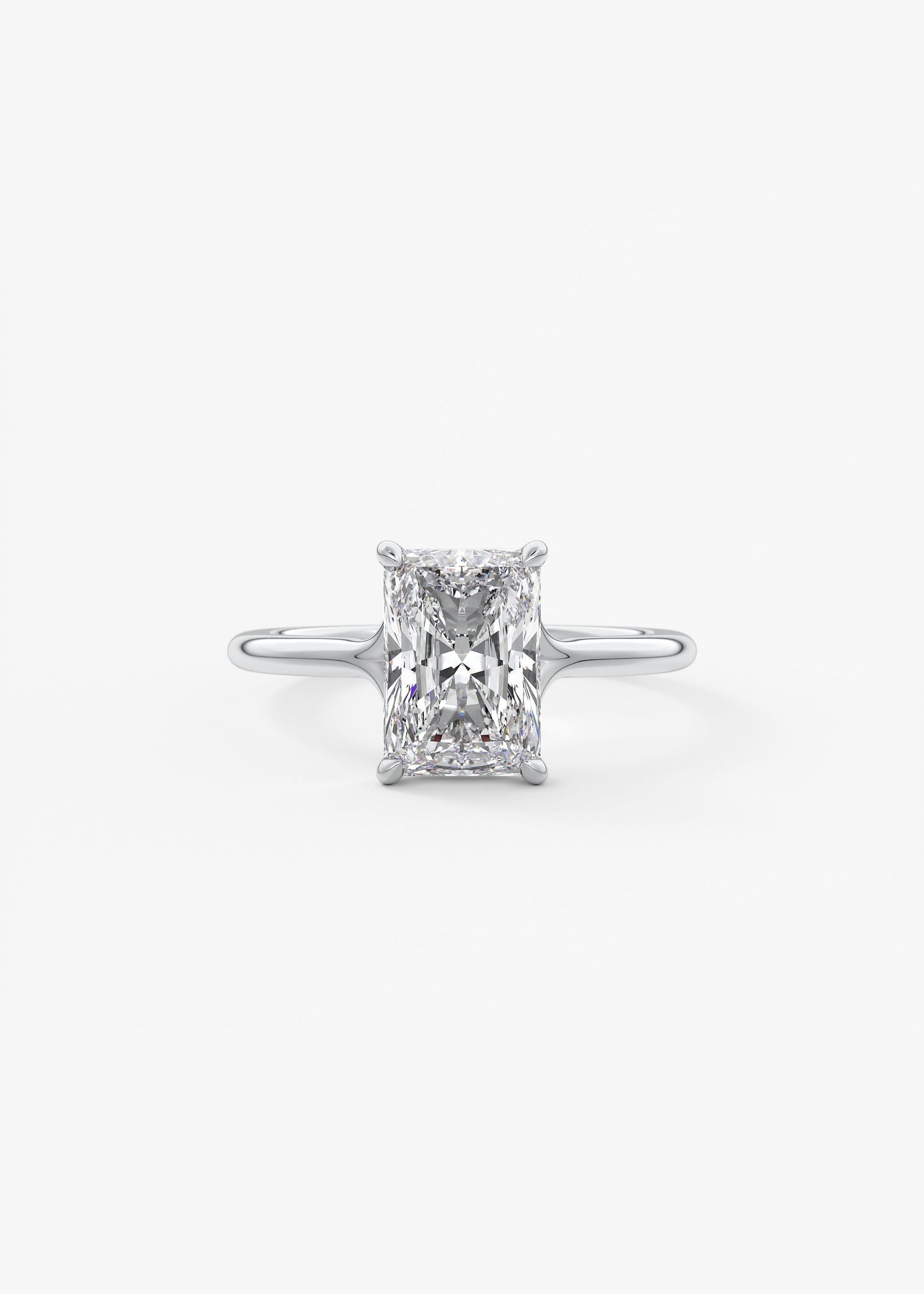 Radiant Split Shank Lab Grown Diamond Engagement Ring