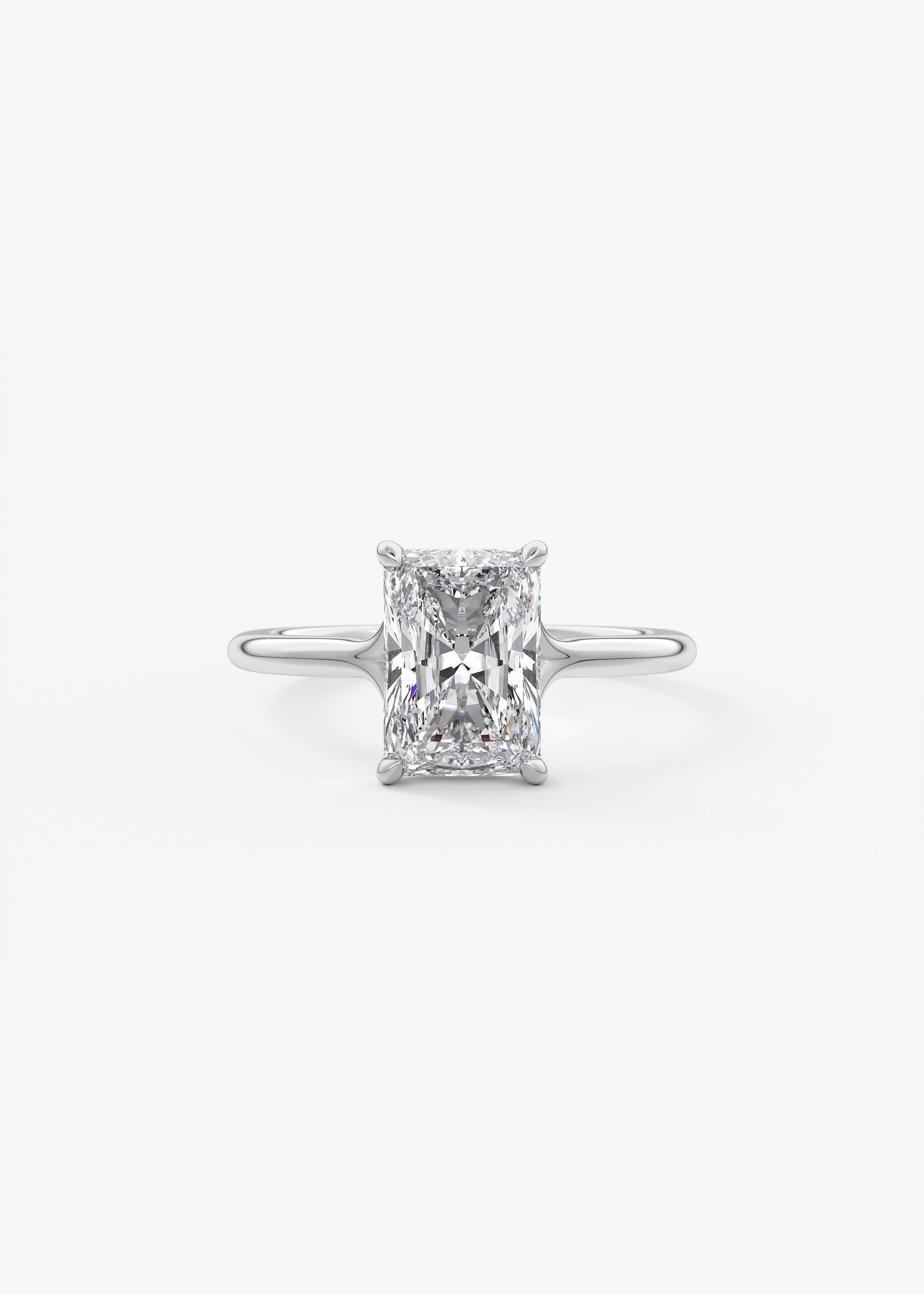 Radiant Split Shank Lab Grown Diamond Engagement Ring
