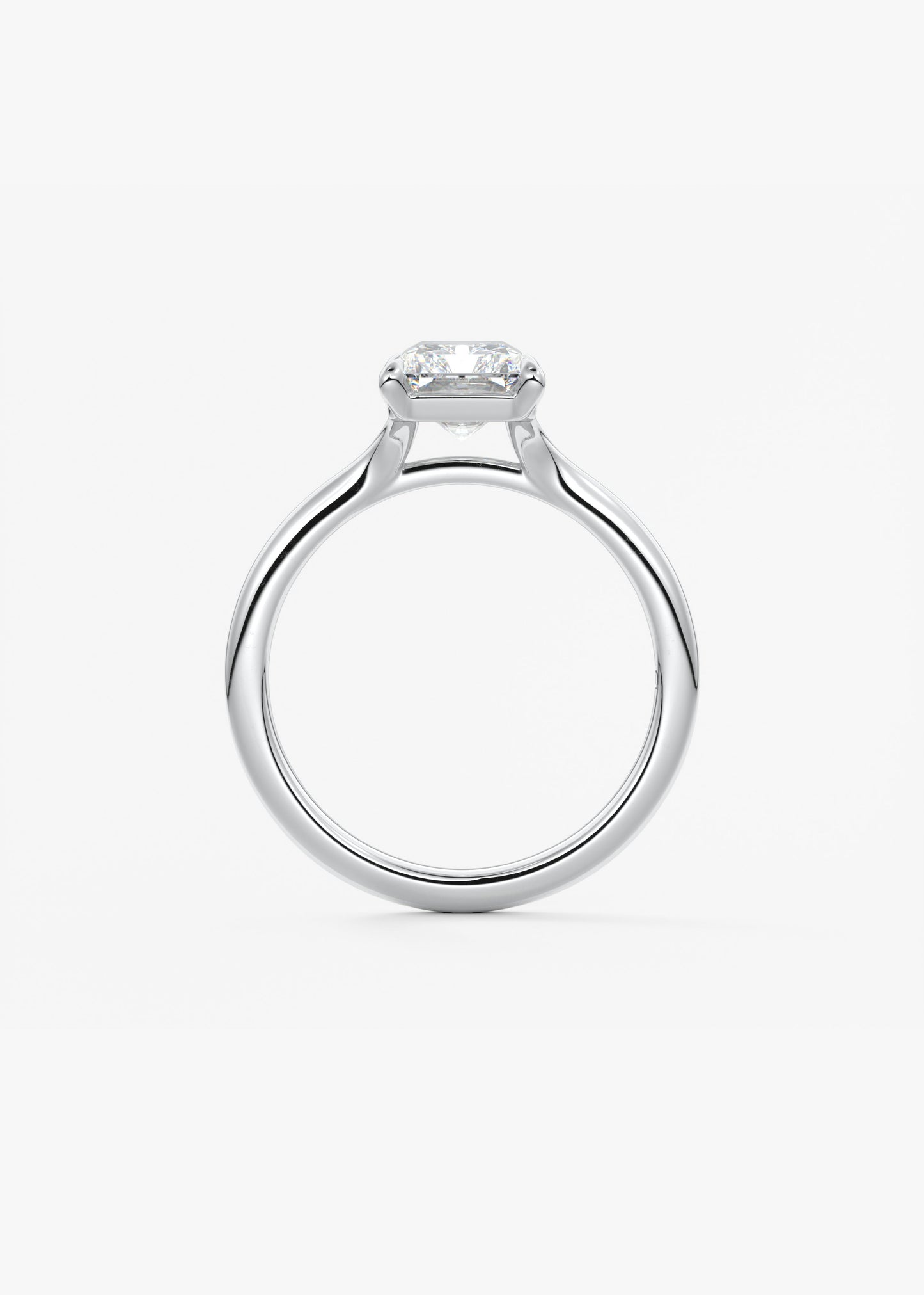 Radiant Split Shank Lab Grown Diamond Engagement Ring
