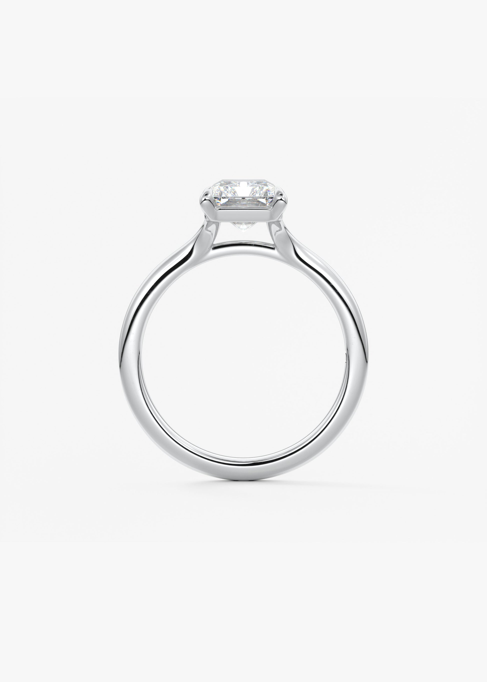 Radiant Split Shank Lab Grown Diamond Engagement Ring