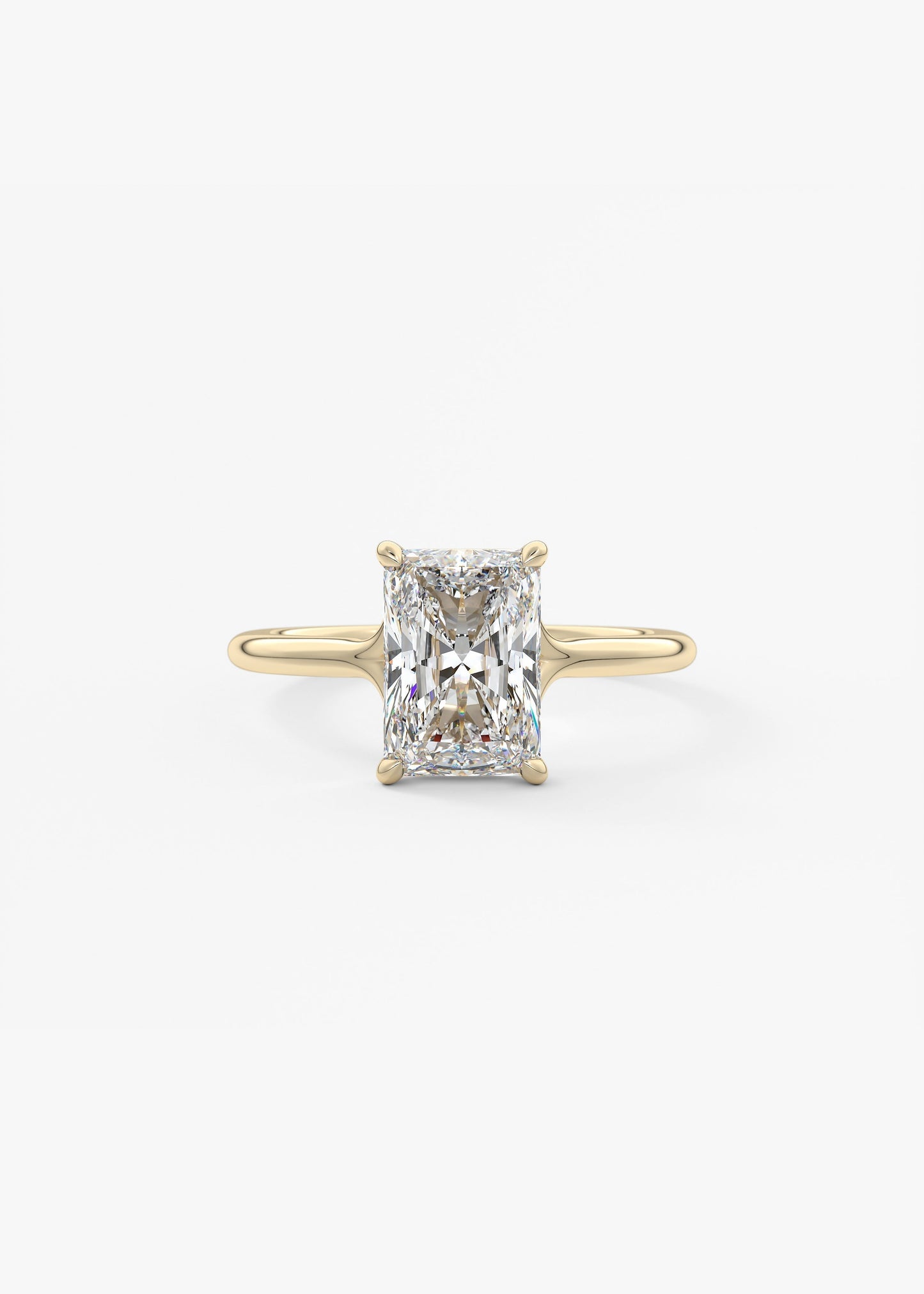 Radiant Split Shank Lab Grown Diamond Engagement Ring