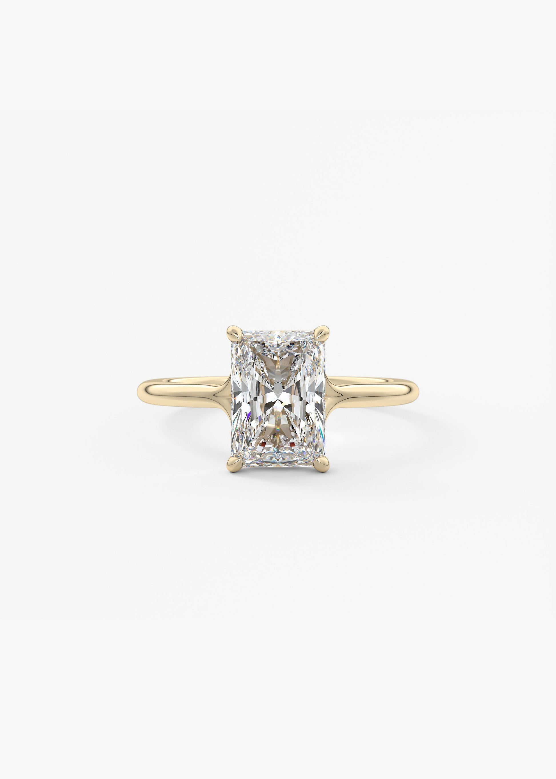 Radiant Split Shank Lab Grown Diamond Engagement Ring