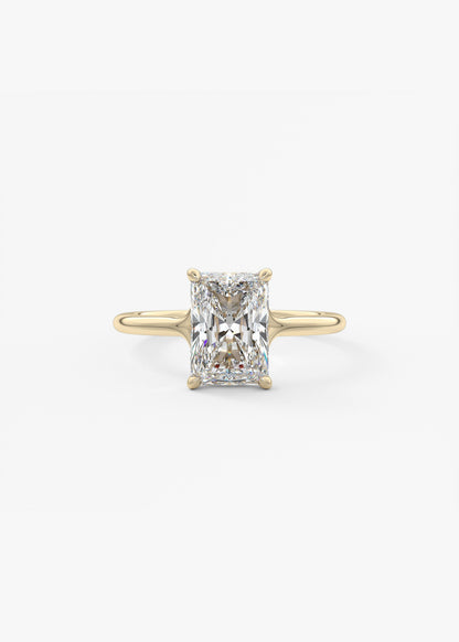 Radiant Split Shank Lab Grown Diamond Engagement Ring