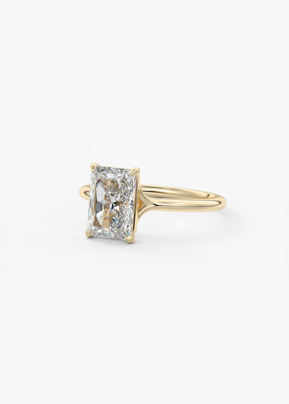 Radiant Split Shank Lab Grown Diamond Engagement Ring