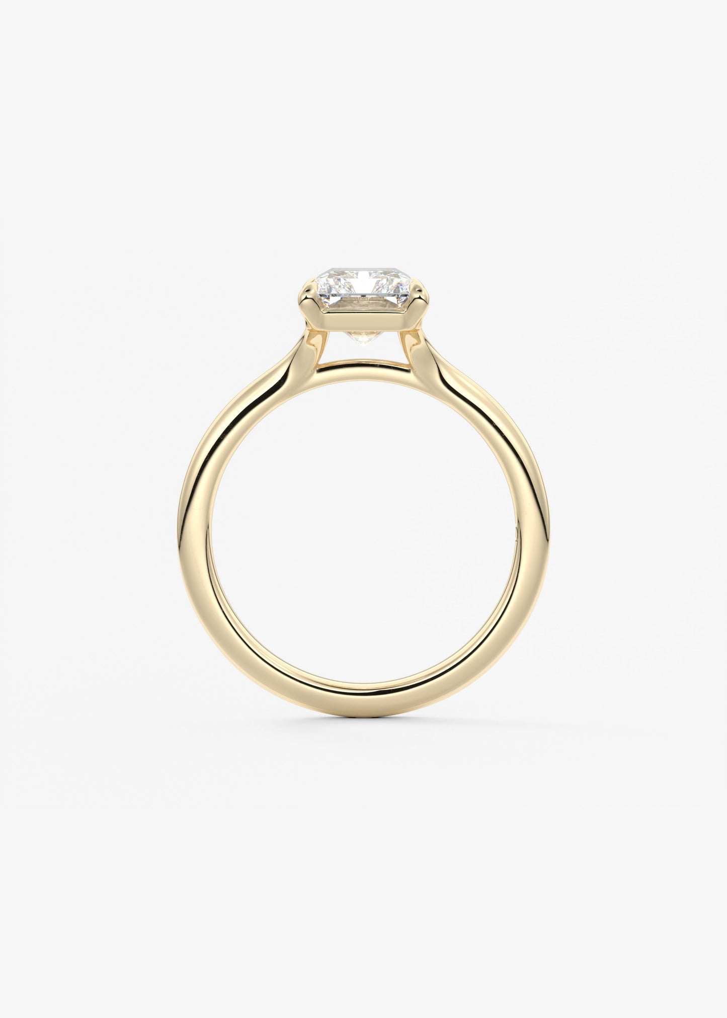Radiant Split Shank Lab Grown Diamond Engagement Ring