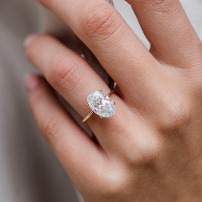 Oval Solitaire Lab Grown Diamond Engagement Ring