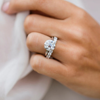 Round Solitaire Lab Grown Diamond Engagement Ring