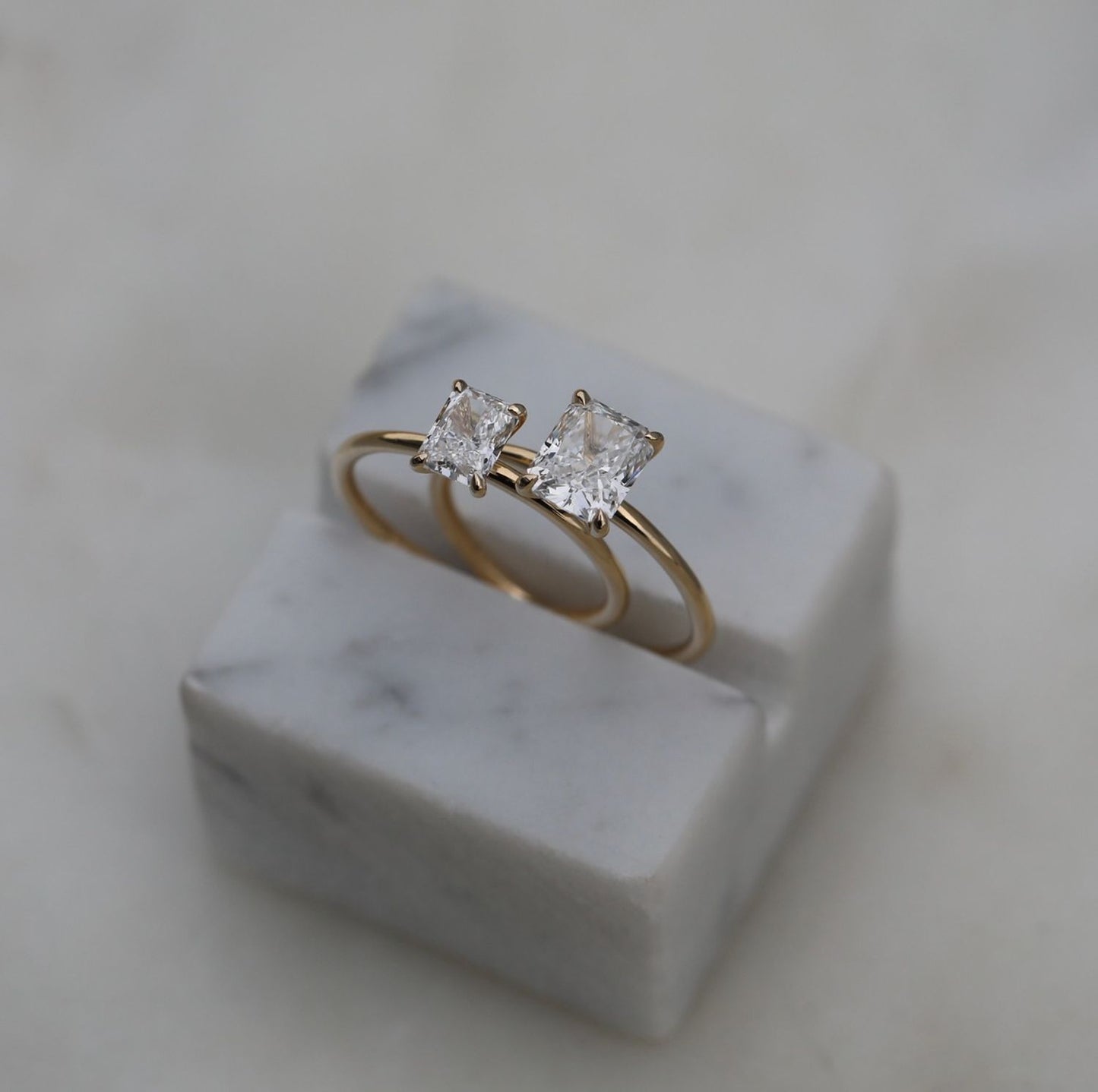 Radiant Solitaire Lab Grown Diamond Engagement Ring