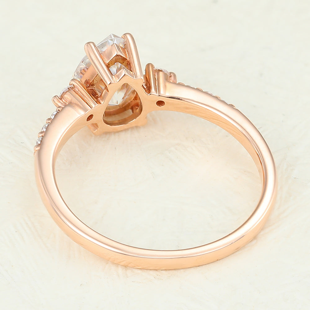 Pear Pave Lab-Grown Diamond Engagement Ring