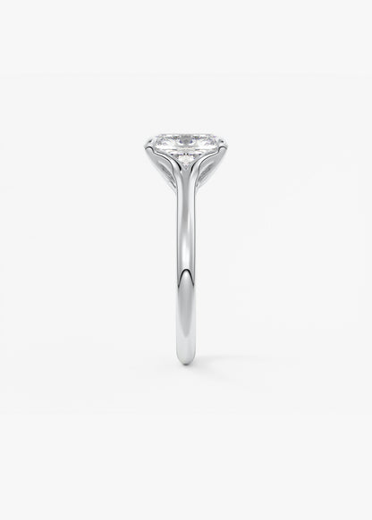 Elongated Cushion Split Shank Lab Grown Diamond Engagement Ring