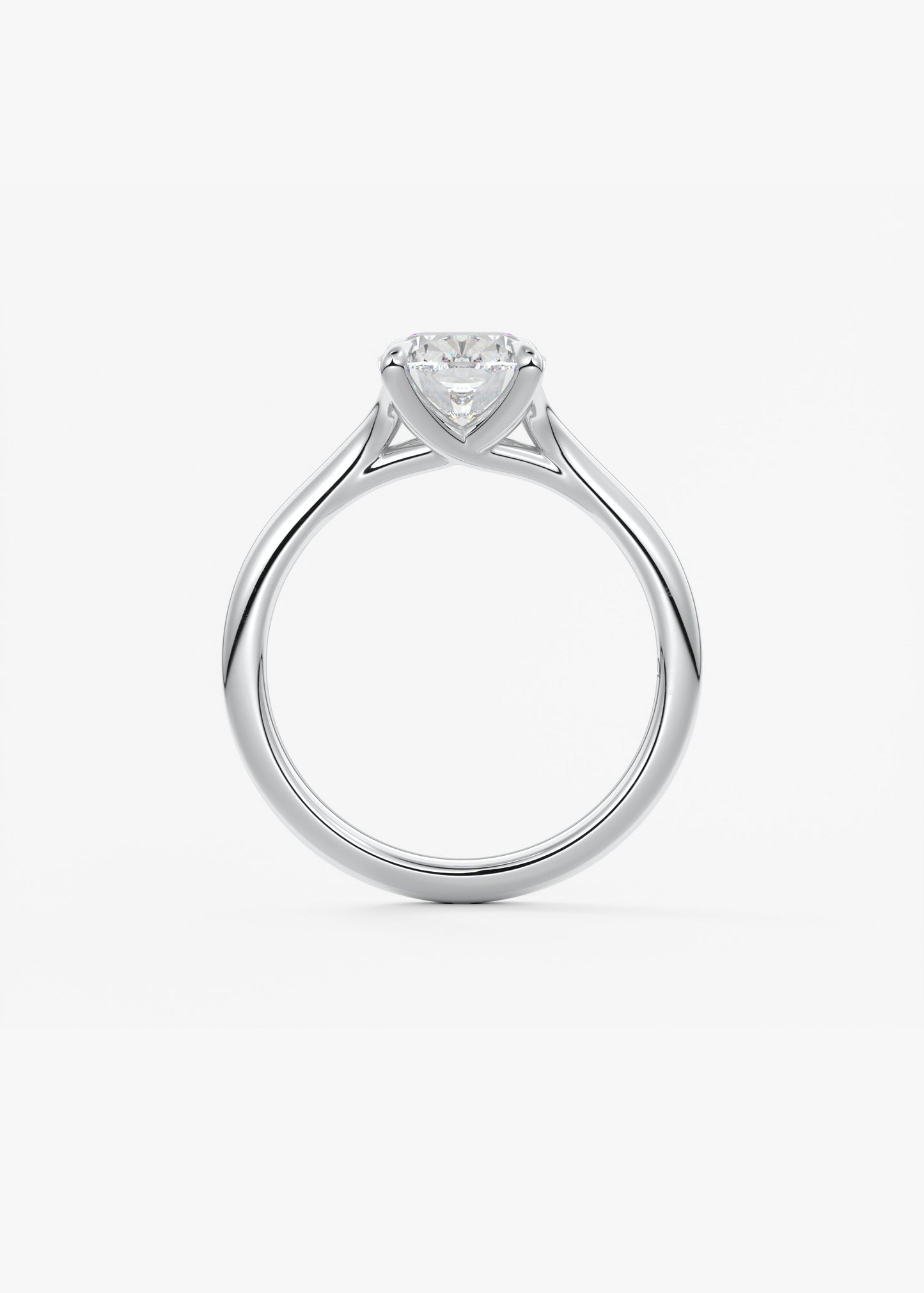 Elongated Cushion Split Shank Lab Grown Diamond Engagement Ring