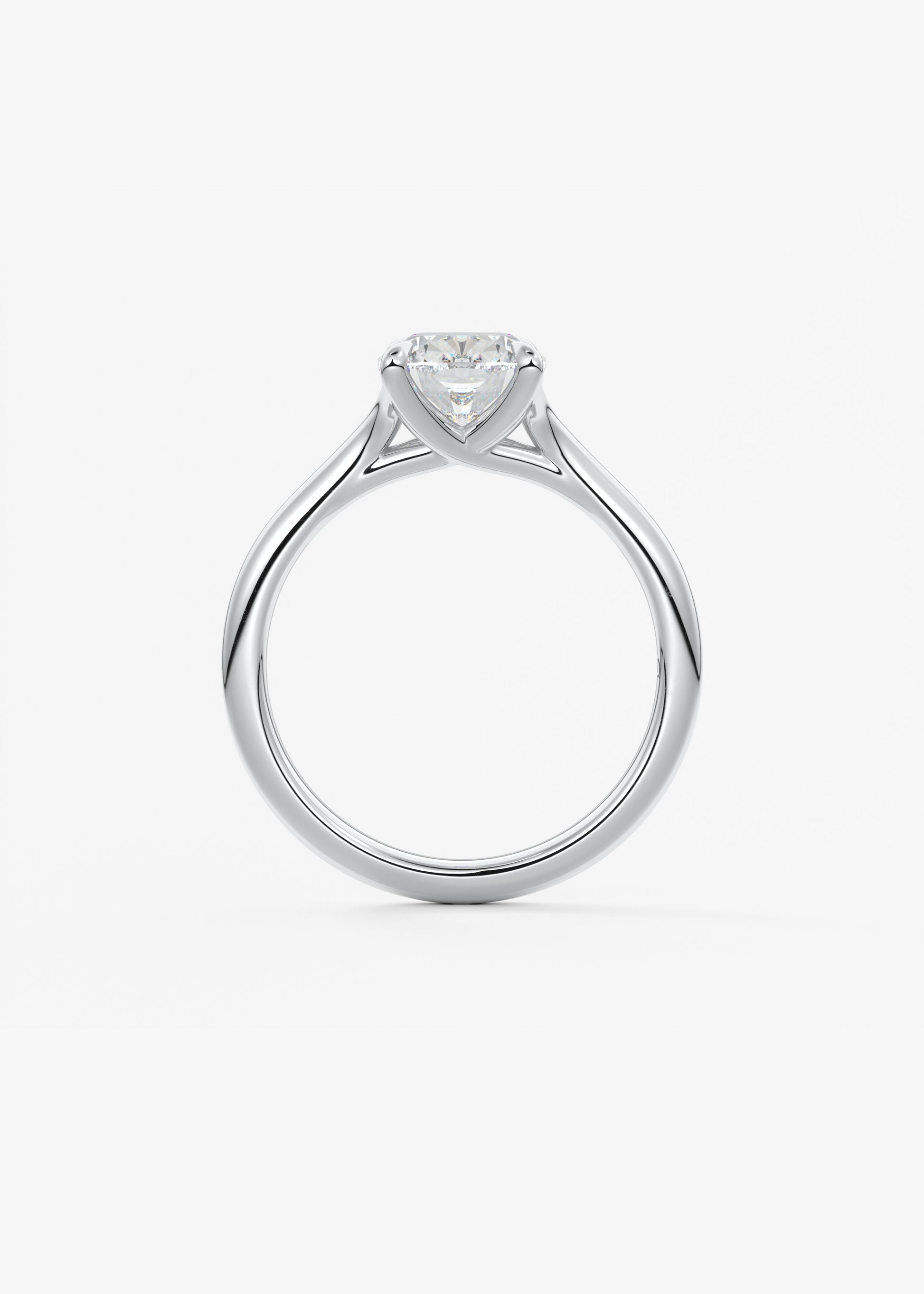 Elongated Cushion Split Shank Lab Grown Diamond Engagement Ring