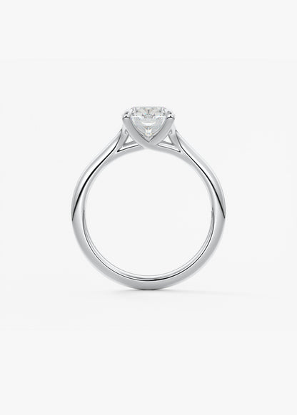 Elongated Cushion Split Shank Lab Grown Diamond Engagement Ring