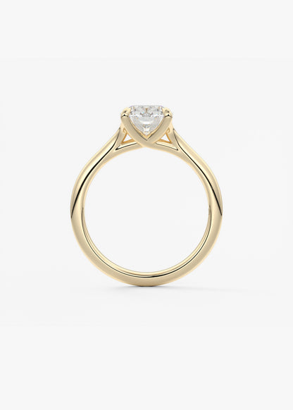 Elongated Cushion Split Shank Lab Grown Diamond Engagement Ring
