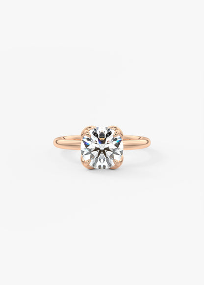 Round Multi Stones Lab Grown Diamond Engagement Ring