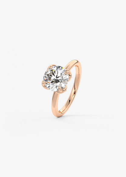 Round Multi Stones Lab Grown Diamond Engagement Ring