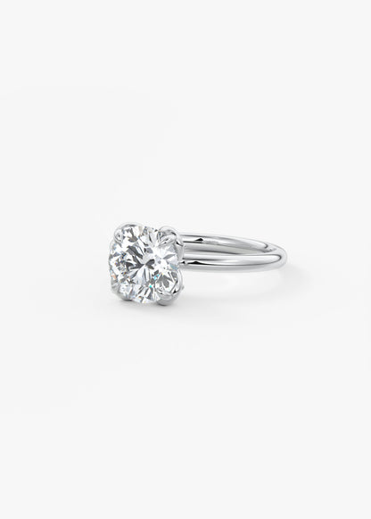 Round Multi Stones Lab Grown Diamond Engagement Ring