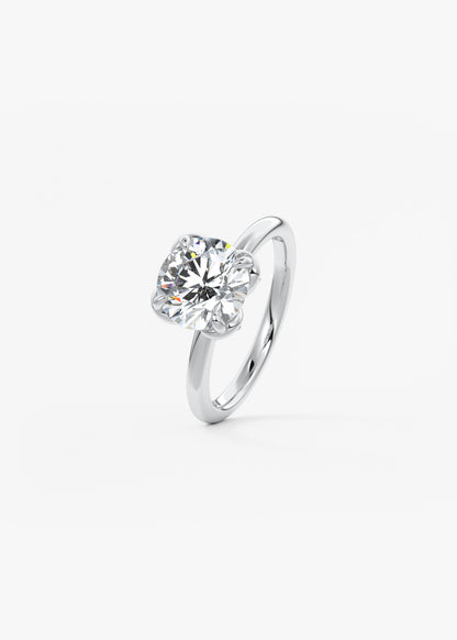 Round Multi Stones Lab Grown Diamond Engagement Ring