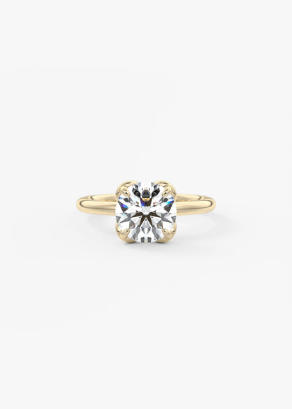 Round Multi Stones Lab Grown Diamond Engagement Ring