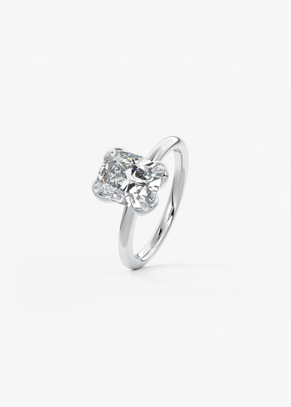 Elongated Cushion Multi Stones Lab Grown Diamond Engagement Ring