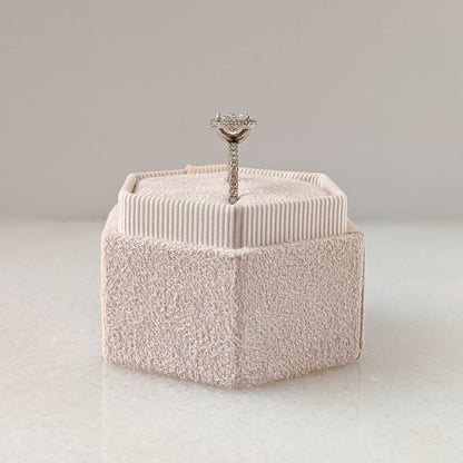 Radiant Halo & Pave Lab Grown Diamond Engagement Ring