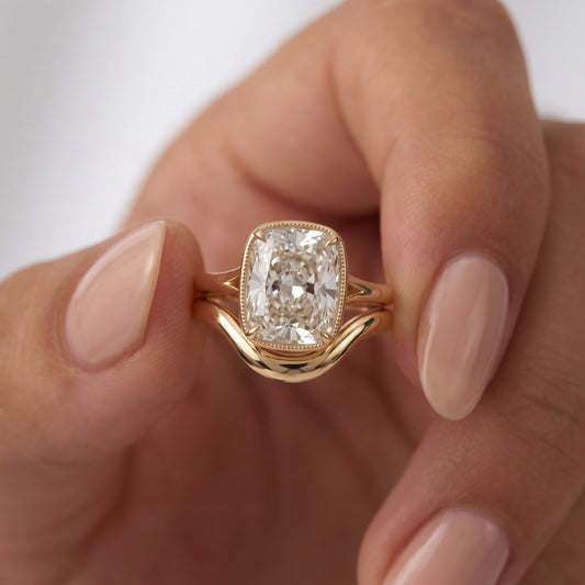 Curved Wedding Band Custom Listing For Amber