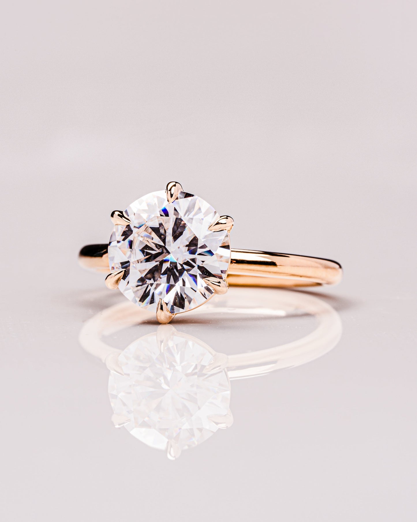 1.60 CT Round Cut Solitaire Lab Grown Diamond Engagement Ring