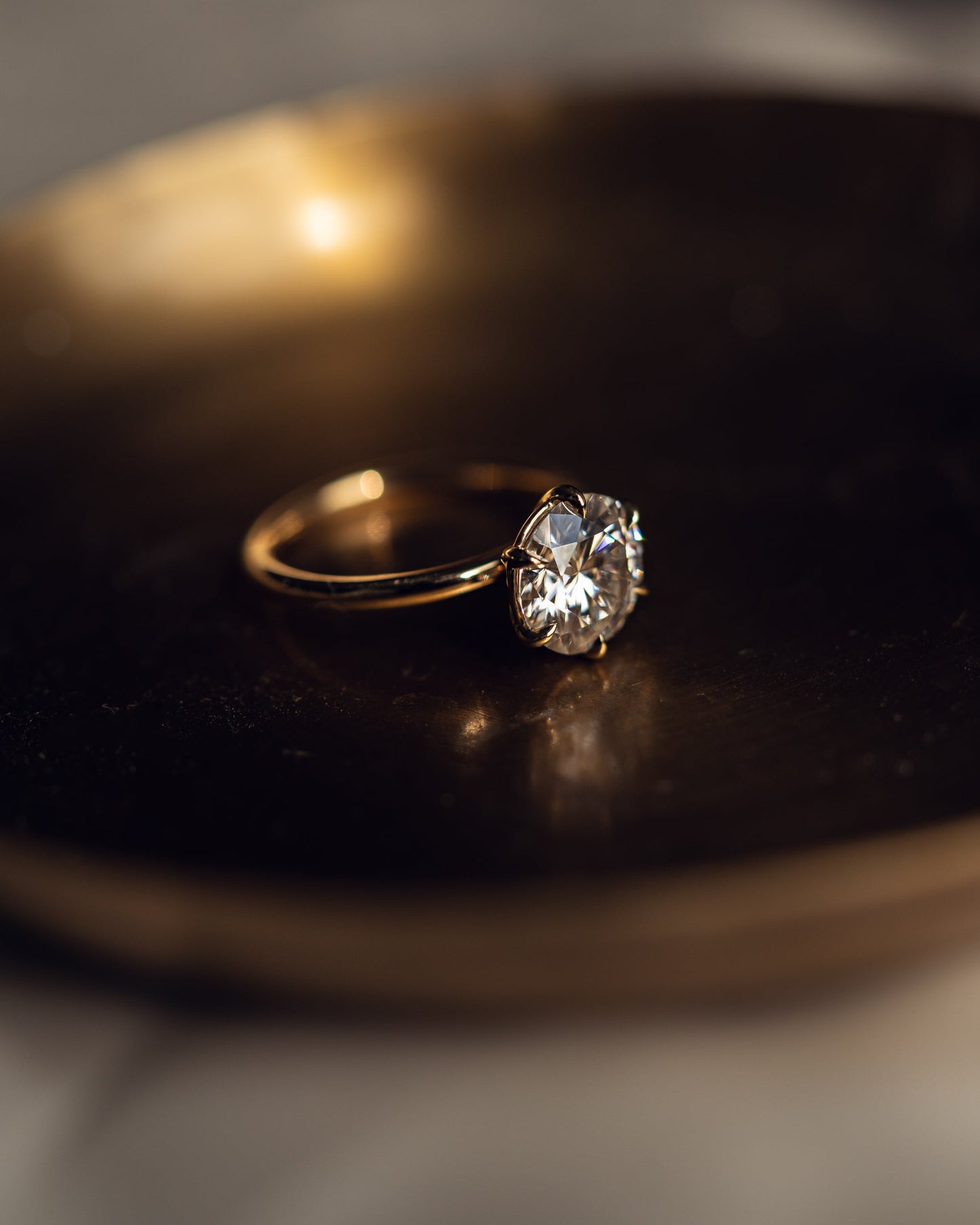 1.60 CT Round Cut Solitaire Lab Grown Diamond Engagement Ring