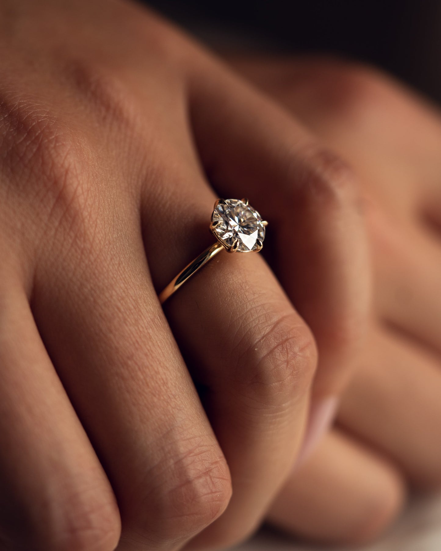 1.60 CT Round Cut Solitaire Lab Grown Diamond Engagement Ring