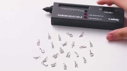 0.5 TCW Round Shape Moissanite Alphabatic Necklace