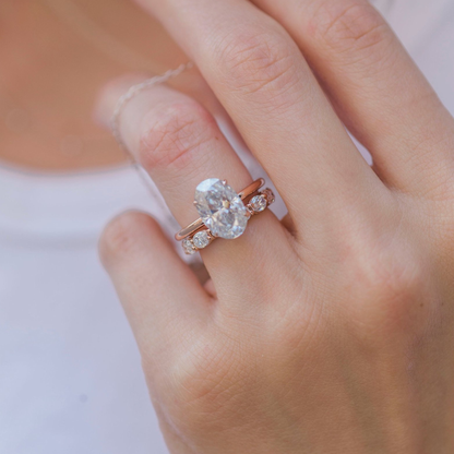 Oval Solitaire Lab Grown Diamond Engagement Ring