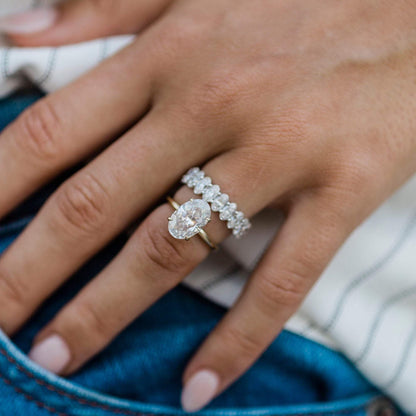 Oval Solitaire Lab Grown Diamond Engagement Ring