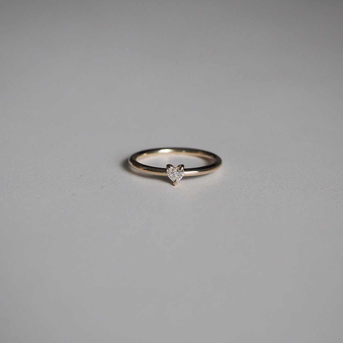Stunning 0.15 CT Heart Moissanite Engagement Ring with Solitaire Design 1