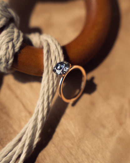 1.60 CT Round Cut Lab Grown Diamond Engagement Ring With Hidden Halo Setting