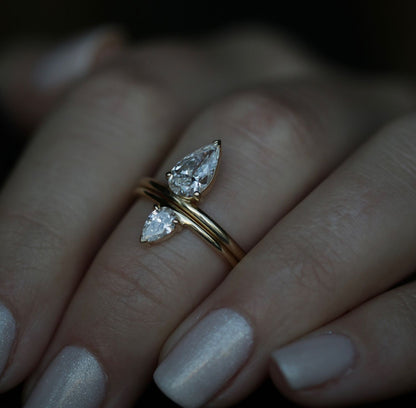 0.93 CT Pear Solitaire CVD F/VVS1 Diamond Engagement Ring 11